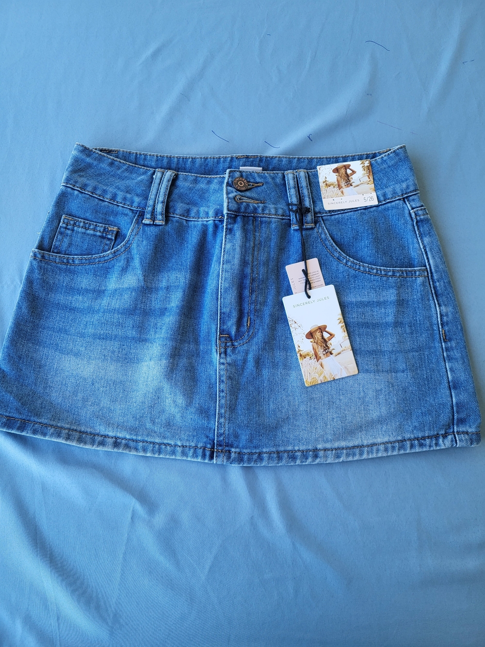 Sincerely Jules Indie Sleaze High-Waisted Distressed Denim Mini Skirt